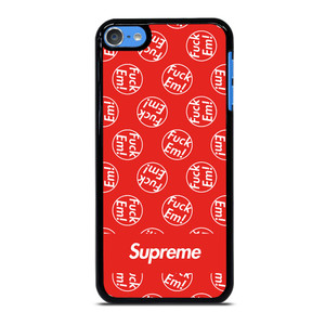 SUPREME FUCK EM PATTERN iPod Touch 7 Case