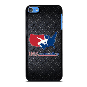 USA WRESTLING METAL LOGO iPod Touch 7 Case USA WRESTLING METAL LOGO iPod Touch 7 Case