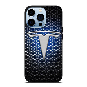 TESLA LOGO BLUE LIGHT iPhone 13 Pro Max Case TESLA LOGO BLUE LIGHT iPhone 13 Pro Max Case