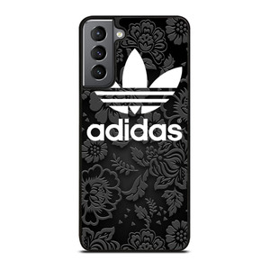 ADIDAS LOGO BLACK FLORAL Samsung Galaxy S21 Plus Case