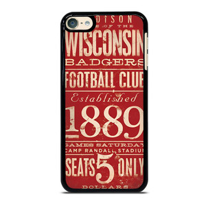 WISCONSIN BADGER OLD TICKET iPod Touch 6 Case
