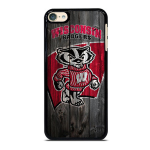 WISCONSIN BADGER WOODEN LOGO iPod Touch 6 Case WISCONSIN BADGER WOODEN LOGO iPod Touch 6 Case
