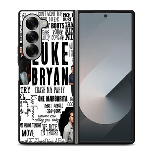 LUKE BRYAN QUOATE COLLAGE Samsung Galaxy Z Fold 6 Case Cover