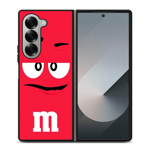 M&M RED Samsung Galaxy Z Fold 6 Case Cover