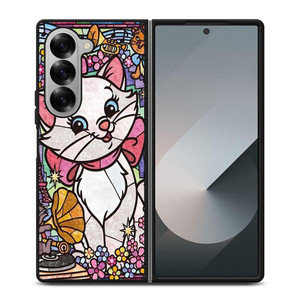 MARIE THE ARISTOCATS CAT STENED GLASS Samsung Galaxy Z Fold 6 Case Cover MARIE THE ARISTOCATS CAT STENED GLASS Samsung Galaxy Z Fold 6 Case Cover