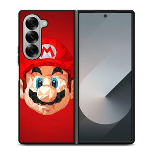 MARIO BROS CLIPART HEAD Samsung Galaxy Z Fold 6 Case Cover