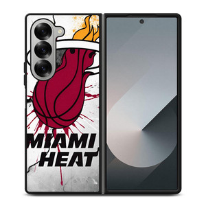 MIAMI HEAT CRACKED LOGO Samsung Galaxy Z Fold 6 Case Cover MIAMI HEAT CRACKED LOGO Samsung Galaxy Z Fold 6 Case Cover