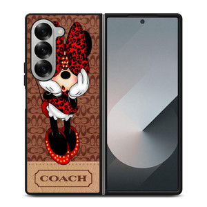 MINNIE MOUSE COACH Samsung Galaxy Z Fold 6 Case Cover MINNIE MOUSE COACH Samsung Galaxy Z Fold 6 Case Cover
