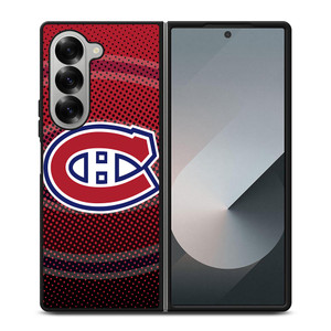 MONTREAL CANADIENS HALFTONE LOGO Samsung Galaxy Z Fold 6 Case Cover