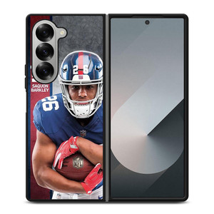 NEW YORK GIANTS SAQUON BARKLEY FOOTBALL Samsung Galaxy Z Fold 6 Case Cover