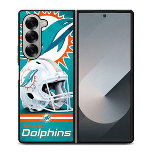 NFL MIAMI DOLPHINS HELMET LOGO Samsung Galaxy Z Fold 6 Case Cover NFL MIAMI DOLPHINS HELMET LOGO Samsung Galaxy Z Fold 6 Case Cover