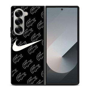 NIKE X LACOSTE PATTERN Samsung Galaxy Z Fold 6 Case Cover NIKE X LACOSTE PATTERN Samsung Galaxy Z Fold 6 Case Cover