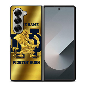 NOTRE DAME GOLD EMBLEM Samsung Galaxy Z Fold 6 Case Cover