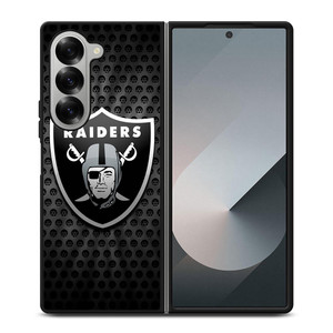 OAKLAND RAIDERS METAL LOGO Samsung Galaxy Z Fold 6 Case Cover