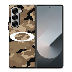 OAKLEY BROWN CAMO WALLPAPER Samsung Galaxy Z Fold 6 Case Cover
