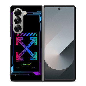 OFF WHITE BLACK NEBULA Samsung Galaxy Z Fold 6 Case Cover OFF WHITE BLACK NEBULA Samsung Galaxy Z Fold 6 Case Cover