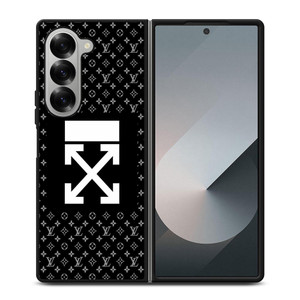 OFF WHITE LOUIS VUITTON Samsung Galaxy Z Fold 6 Case Cover OFF WHITE LOUIS VUITTON Samsung Galaxy Z Fold 6 Case Cover