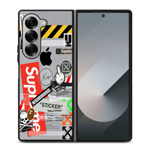 OFF WHITE SUPREME Samsung Galaxy Z Fold 6 Case Cover OFF WHITE SUPREME Samsung Galaxy Z Fold 6 Case Cover
