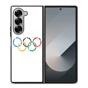 OLYMPIC RINGS LOGO BRUSHED Samsung Galaxy Z Fold 6 Case Cover OLYMPIC RINGS LOGO BRUSHED Samsung Galaxy Z Fold 6 Case Cover
