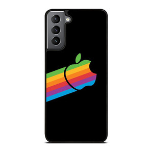 APPLE RETRO DESIGN BLACK Samsung Galaxy S21 Plus Case