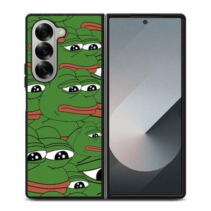 PEPE THE FROG PATTERN Samsung Galaxy Z Fold 6 Case Cover PEPE THE FROG PATTERN Samsung Galaxy Z Fold 6 Case Cover