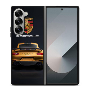 PORSCHE CAR LOGO 2 Samsung Galaxy Z Fold 6 Case Cover PORSCHE CAR LOGO 2 Samsung Galaxy Z Fold 6 Case Cover
