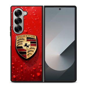 PORSCHE RED EMBLEM Samsung Galaxy Z Fold 6 Case Cover PORSCHE RED EMBLEM Samsung Galaxy Z Fold 6 Case Cover