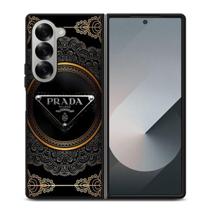PRADA MILANO BLACK GOLD Samsung Galaxy Z Fold 6 Case Cover PRADA MILANO BLACK GOLD Samsung Galaxy Z Fold 6 Case Cover