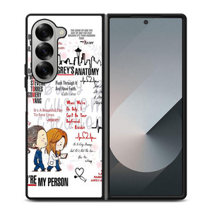 QUOTES OF GREY'S ANATOMY Samsung Galaxy Z Fold 6 Case Cover