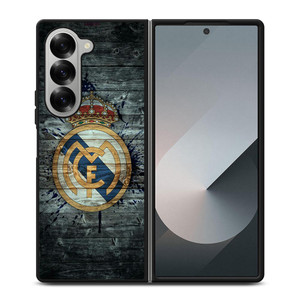 REAL MADRID WOODEN LOGO Samsung Galaxy Z Fold 6 Case Cover