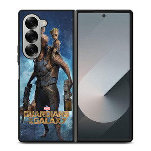 ROCKET RACCOON AND BABY GROOT Samsung Galaxy Z Fold 6 Case Cover ROCKET RACCOON AND BABY GROOT Samsung Galaxy Z Fold 6 Case Cover