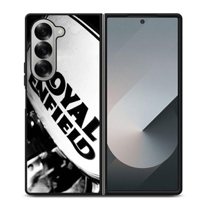 ROYAL ENFIELD LOGO BLACK WHITE Samsung Galaxy Z Fold 6 Case Cover