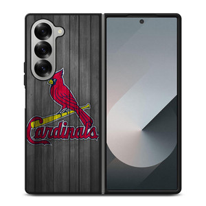 SAINT LOUIS CARDINALS WOODEN ICON Samsung Galaxy Z Fold 6 Case Cover