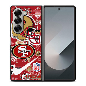 SAN FRANCISCO 49ERS NFL STICKER BOMB Samsung Galaxy Z Fold 6 Case Cover SAN FRANCISCO 49ERS NFL STICKER BOMB Samsung Galaxy Z Fold 6 Case Cover