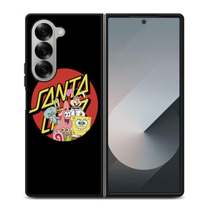 SANTA CRUZ SKATEBOARD X SPONGEBOB Samsung Galaxy Z Fold 6 Case Cover SANTA CRUZ SKATEBOARD X SPONGEBOB Samsung Galaxy Z Fold 6 Case Cover