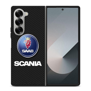 SCANIA TRUCK SAAB CARBON LOGO Samsung Galaxy Z Fold 6 Case Cover SCANIA TRUCK SAAB CARBON LOGO Samsung Galaxy Z Fold 6 Case Cover