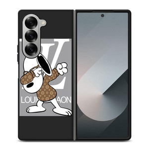SNOOPY BROWN LOUIS Samsung Galaxy Z Fold 6 Case Cover