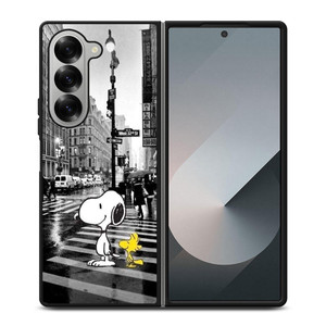 SNOOPY STREET RAIN Samsung Galaxy Z Fold 6 Case Cover SNOOPY STREET RAIN Samsung Galaxy Z Fold 6 Case Cover