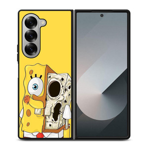 SPONGE BOB SKULL FACE Samsung Galaxy Z Fold 6 Case Cover SPONGE BOB SKULL FACE Samsung Galaxy Z Fold 6 Case Cover