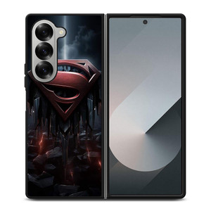 SUPERMAN DARK LOGO ICON Samsung Galaxy Z Fold 6 Case Cover SUPERMAN DARK LOGO ICON Samsung Galaxy Z Fold 6 Case Cover