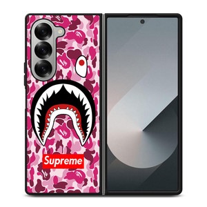 SUPREME BAPE CAMO SHARK Samsung Galaxy Z Fold 6 Case Cover SUPREME BAPE CAMO SHARK Samsung Galaxy Z Fold 6 Case Cover