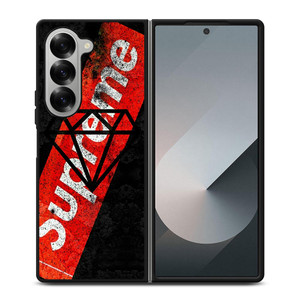 SUPREME DIAMOND SUPPLY CO BLACK Samsung Galaxy Z Fold 6 Case Cover SUPREME DIAMOND SUPPLY CO BLACK Samsung Galaxy Z Fold 6 Case Cover
