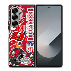 TAMPA BAY BUCCANEERS NFL STICKER BOMB Samsung Galaxy Z Fold 6 Case Cover TAMPA BAY BUCCANEERS NFL STICKER BOMB Samsung Galaxy Z Fold 6 Case Cover