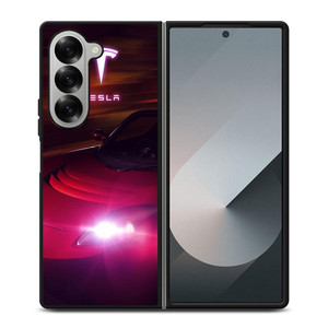 TESLA MOTORS RED CAR Samsung Galaxy Z Fold 6 Case Cover TESLA MOTORS RED CAR Samsung Galaxy Z Fold 6 Case Cover