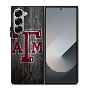 TEXAS AGGIES WOODEN LOGO Samsung Galaxy Z Fold 6 Case Cover TEXAS AGGIES WOODEN LOGO Samsung Galaxy Z Fold 6 Case Cover