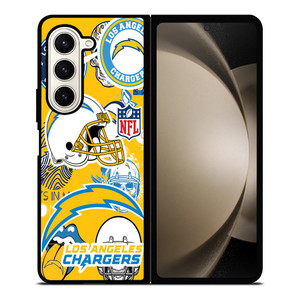 LOS ANGELES CHARGERS NFL STICKER BOMB Samsung Galaxy Z Fold 5 Case Cover LOS ANGELES CHARGERS NFL STICKER BOMB Samsung Galaxy Z Fold 5 Case Cover