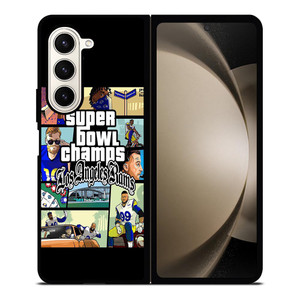 LOS ANGELES RAMS CHAMPIONS CARTOON Samsung Galaxy Z Fold 5 Case Cover LOS ANGELES RAMS CHAMPIONS CARTOON Samsung Galaxy Z Fold 5 Case Cover