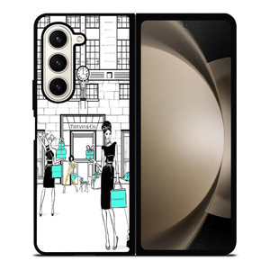 MEGAN HESS X TIFFANY AND CO Samsung Galaxy Z Fold 5 Case Cover MEGAN HESS X TIFFANY AND CO Samsung Galaxy Z Fold 5 Case Cover