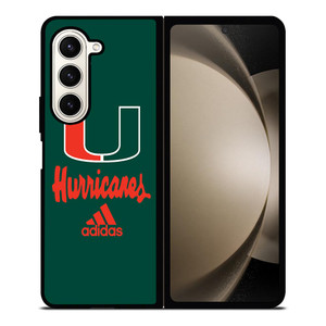 MIAMI HURRICANES GREEN LOGO Samsung Galaxy Z Fold 5 Case Cover