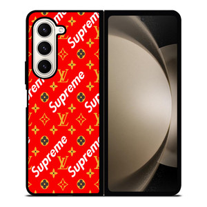 NEW SUPREME RED GOLD PATTERN Samsung Galaxy Z Fold 5 Case Cover NEW SUPREME RED GOLD PATTERN Samsung Galaxy Z Fold 5 Case Cover